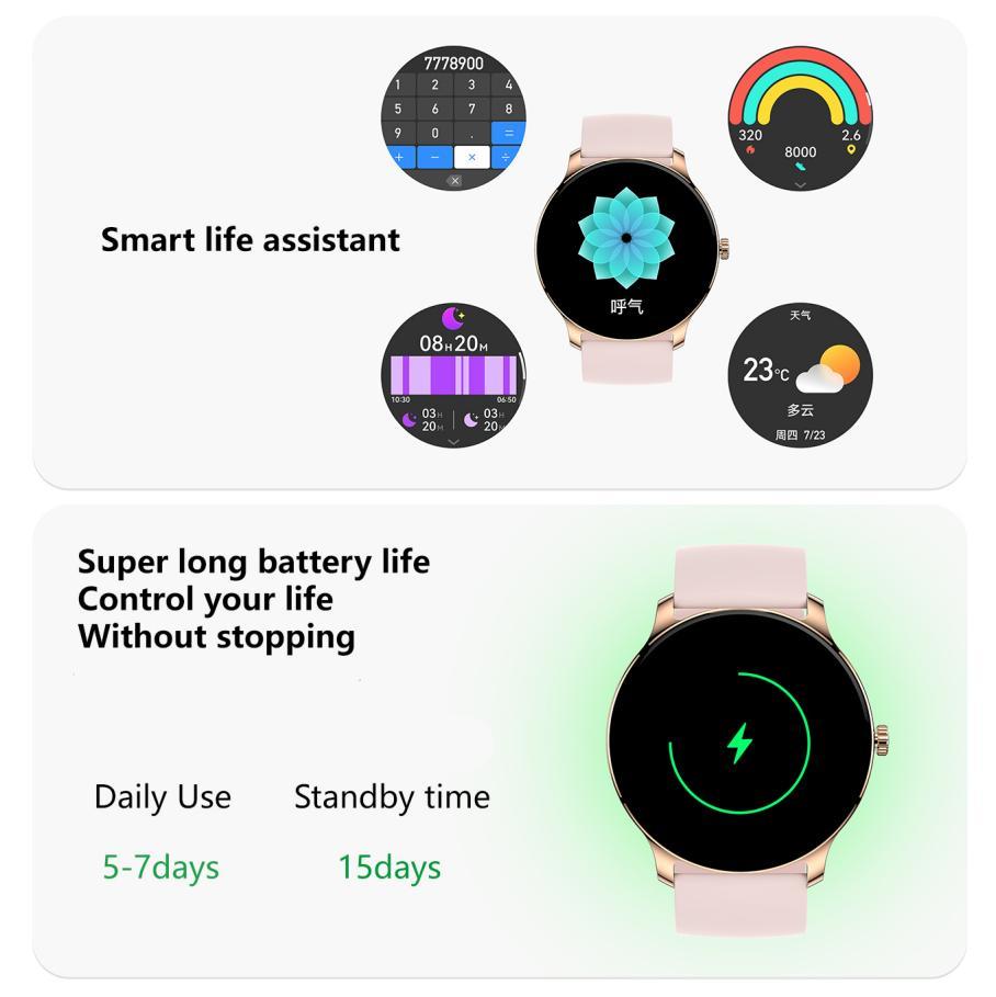 Ultra Slim Smart Watch For Men Women For Men Women, 1.43 AMOLED Screen Fitness Watches , LP67 Outdoor Watch For Android Ios