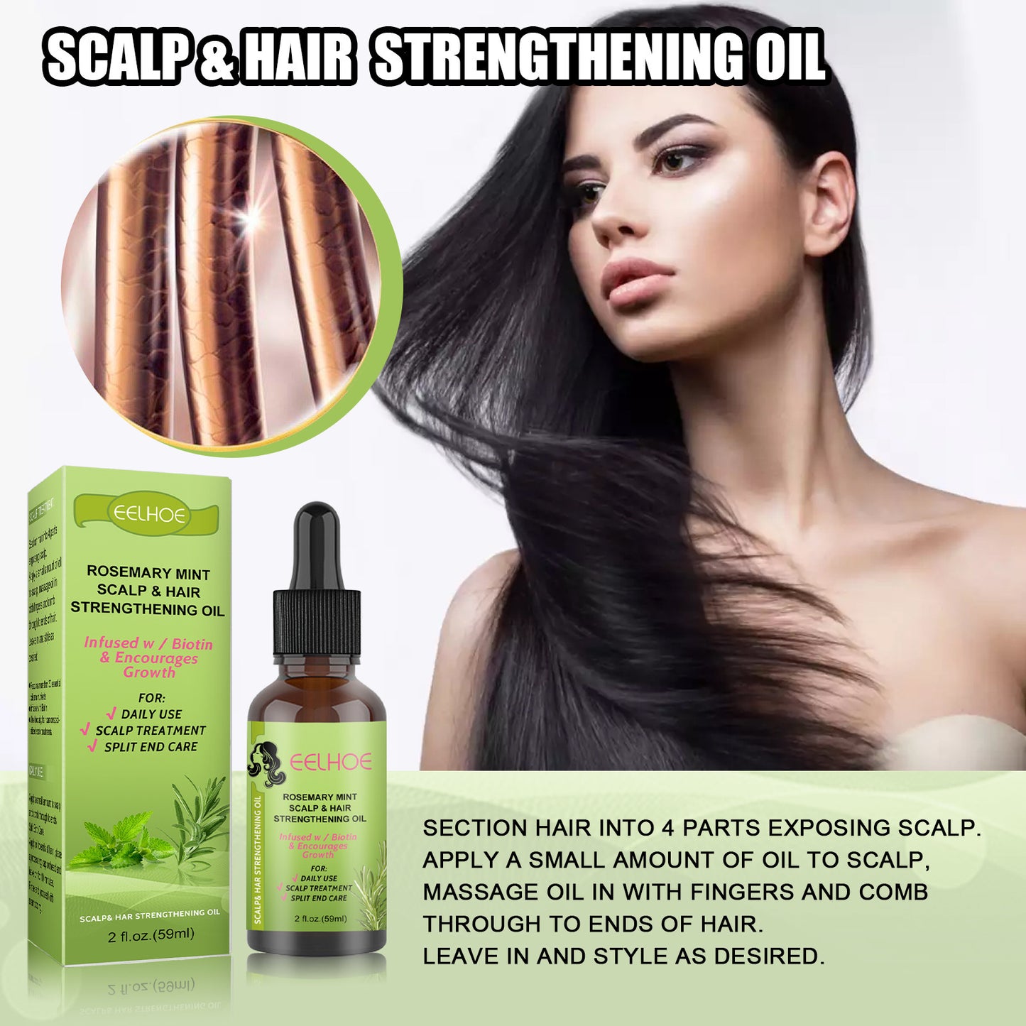 Revitalizing Rosemary Mint Scalp Elixir for Hair Growth