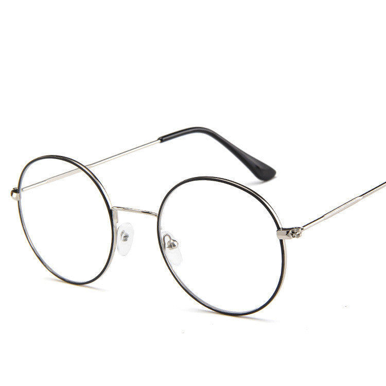 Flat Spectacles with Metal Spectacle Frame