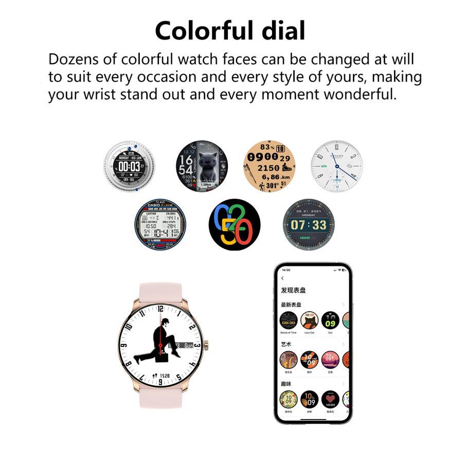 Ultra Slim Smart Watch For Men Women For Men Women, 1.43 AMOLED Screen Fitness Watches ,  LP67 Outdoor Watch For Android Ios