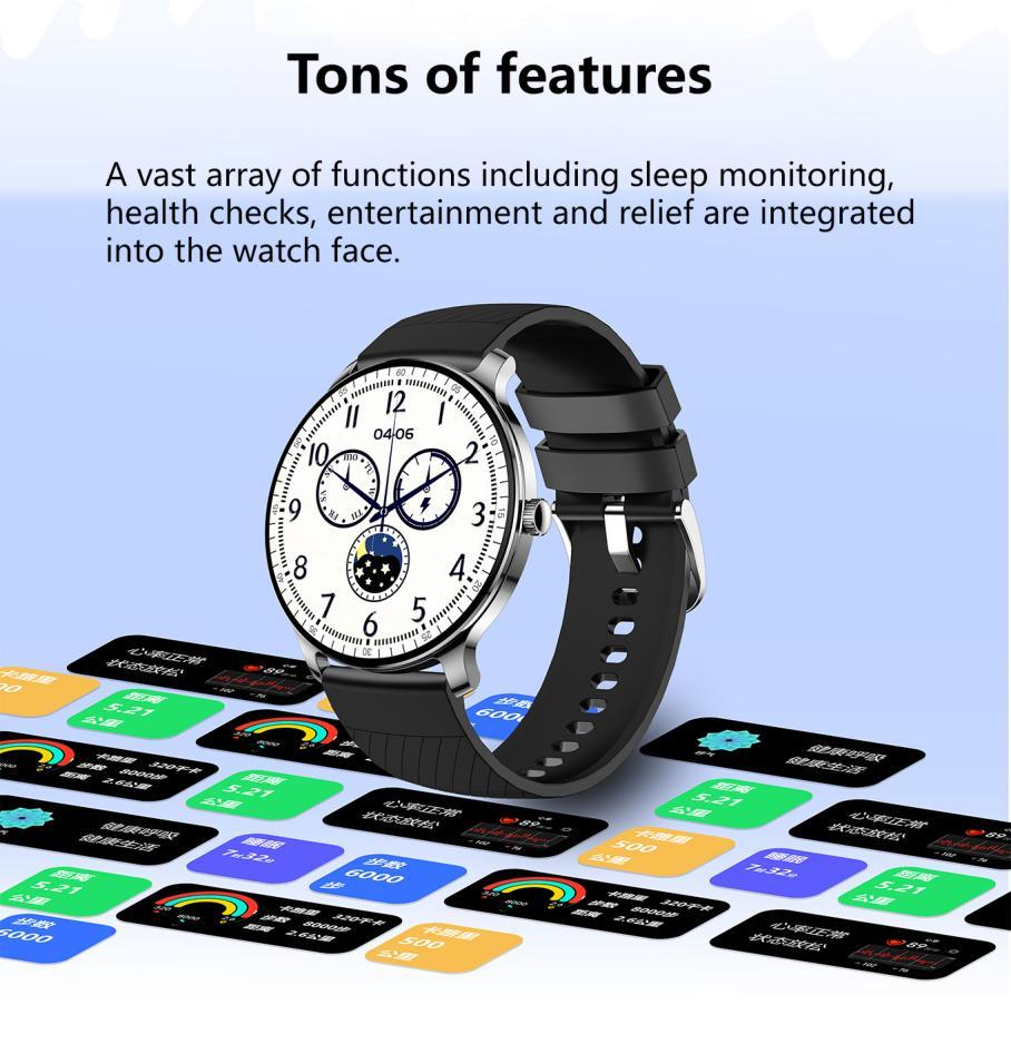 Ultra Slim Smart Watch For Men Women For Men Women, 1.43 AMOLED Screen Fitness Watches ,  LP67 Outdoor Watch For Android Ios