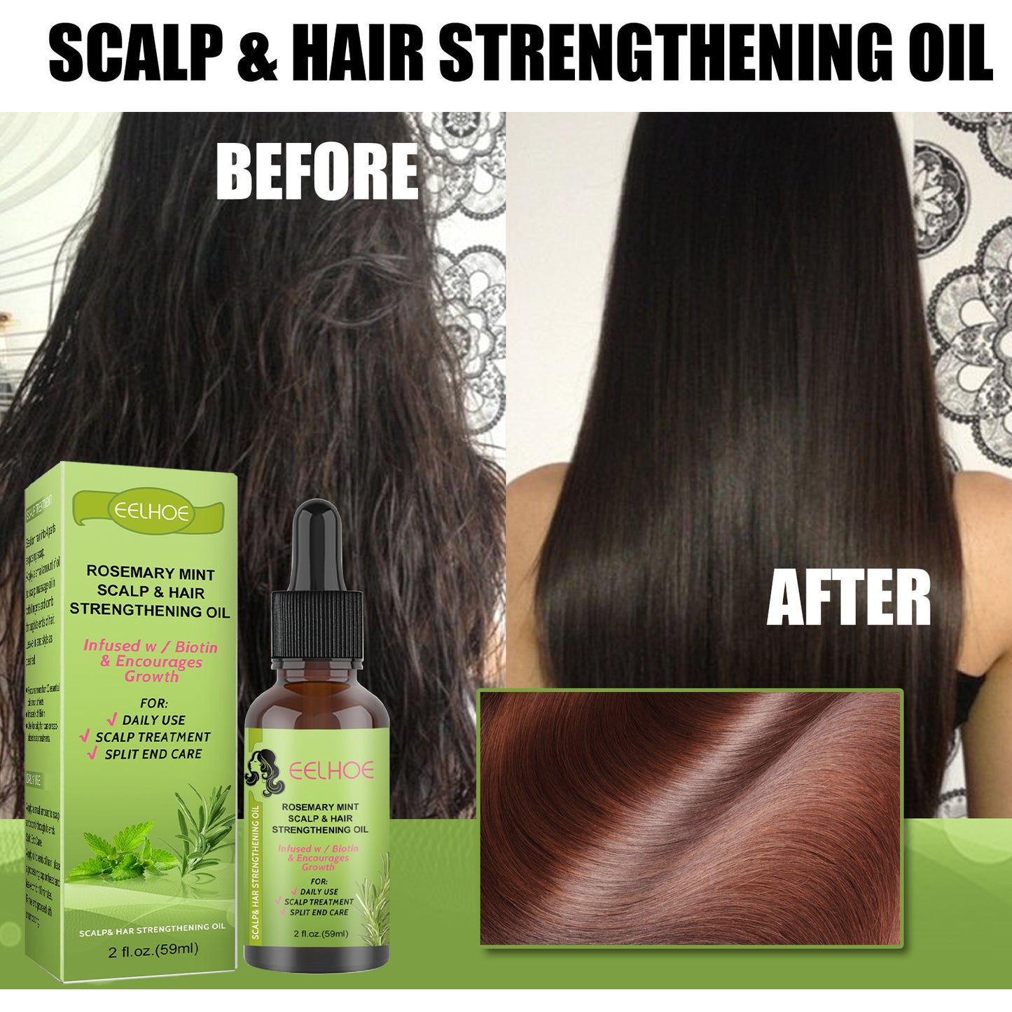 Revitalizing Rosemary Mint Scalp Elixir for Hair Growth